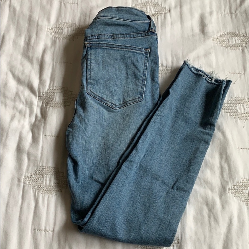 fp high waisted skinny denim jeans jeggings